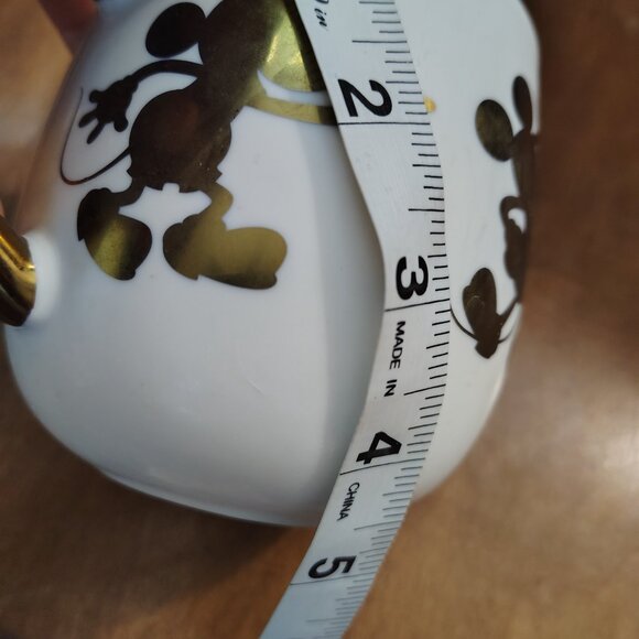 Disney Porcelain Mug Gold Metallic Mickey Mouse Tea Coffee Cup Perfectly Large - Picture 8 of 8